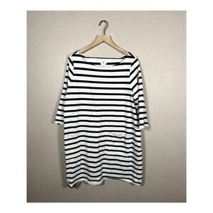 The Nines by Hatch Knee Length Stripe Maternity Dress Size XXL